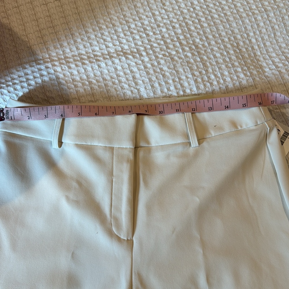 Cream High Rise Crop Pant - Picture 5 of 10